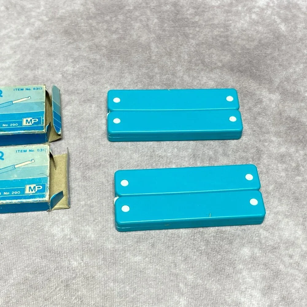 Vintage MP Foldable Plastic Hanger Set For Shirt and Coats White & Turquoise